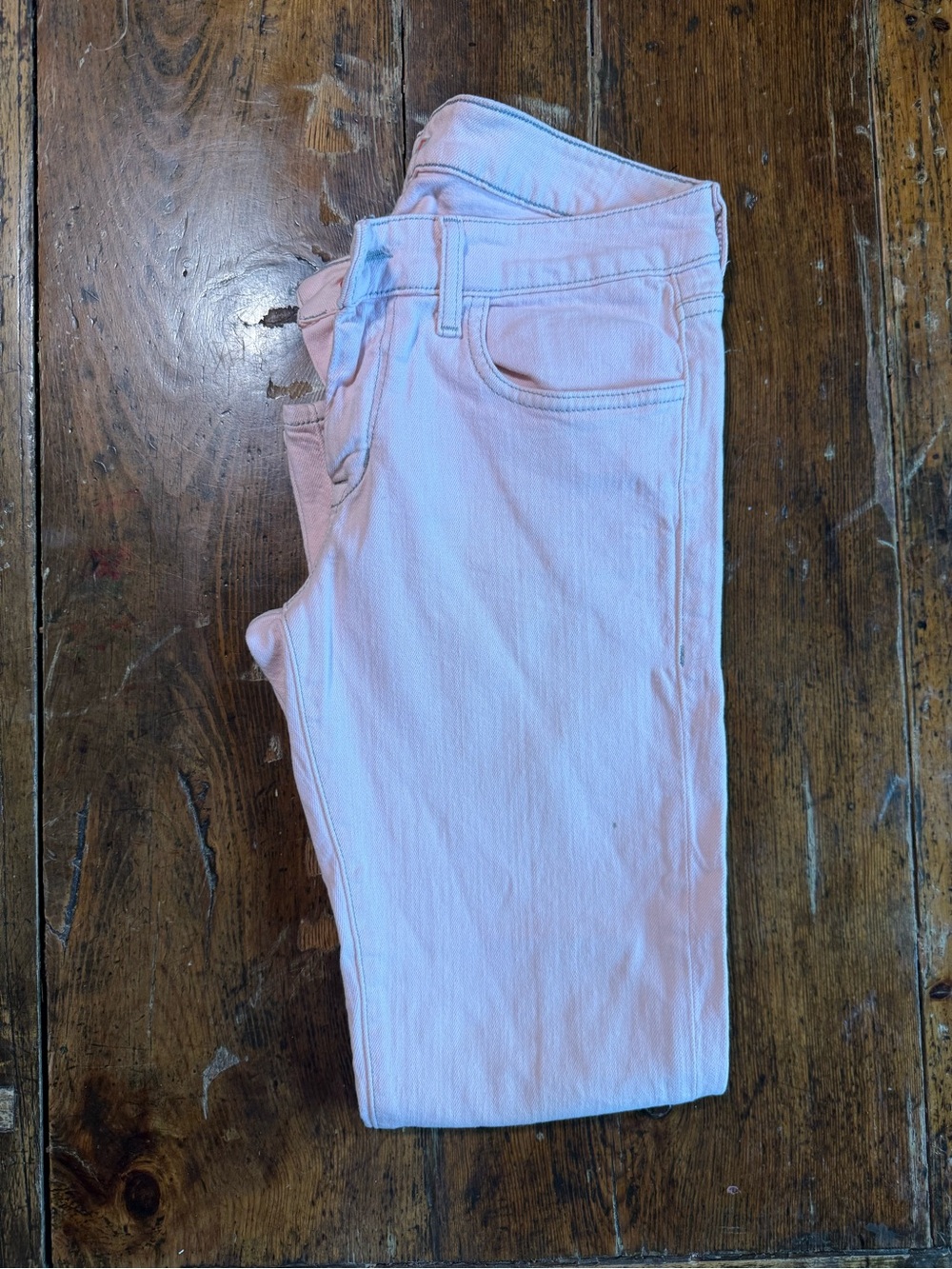 Women's !it Jeans brand Light Pink Slim Straight ankle cropped Jeans Size 28